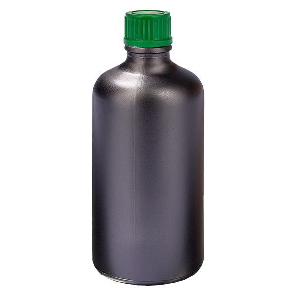 100ml Flasche 11mm Schraubverschluss grün Standard BlackLine UT18/100 100ml Flasche 11mm Schraubverschluss grün Standard BlackLine UT18/100