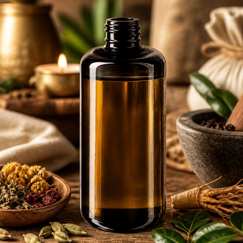 Robuste 200ml Violettglas Kosmetikflasche Draco mit dicken Wänden für maximale Produktsicherheit