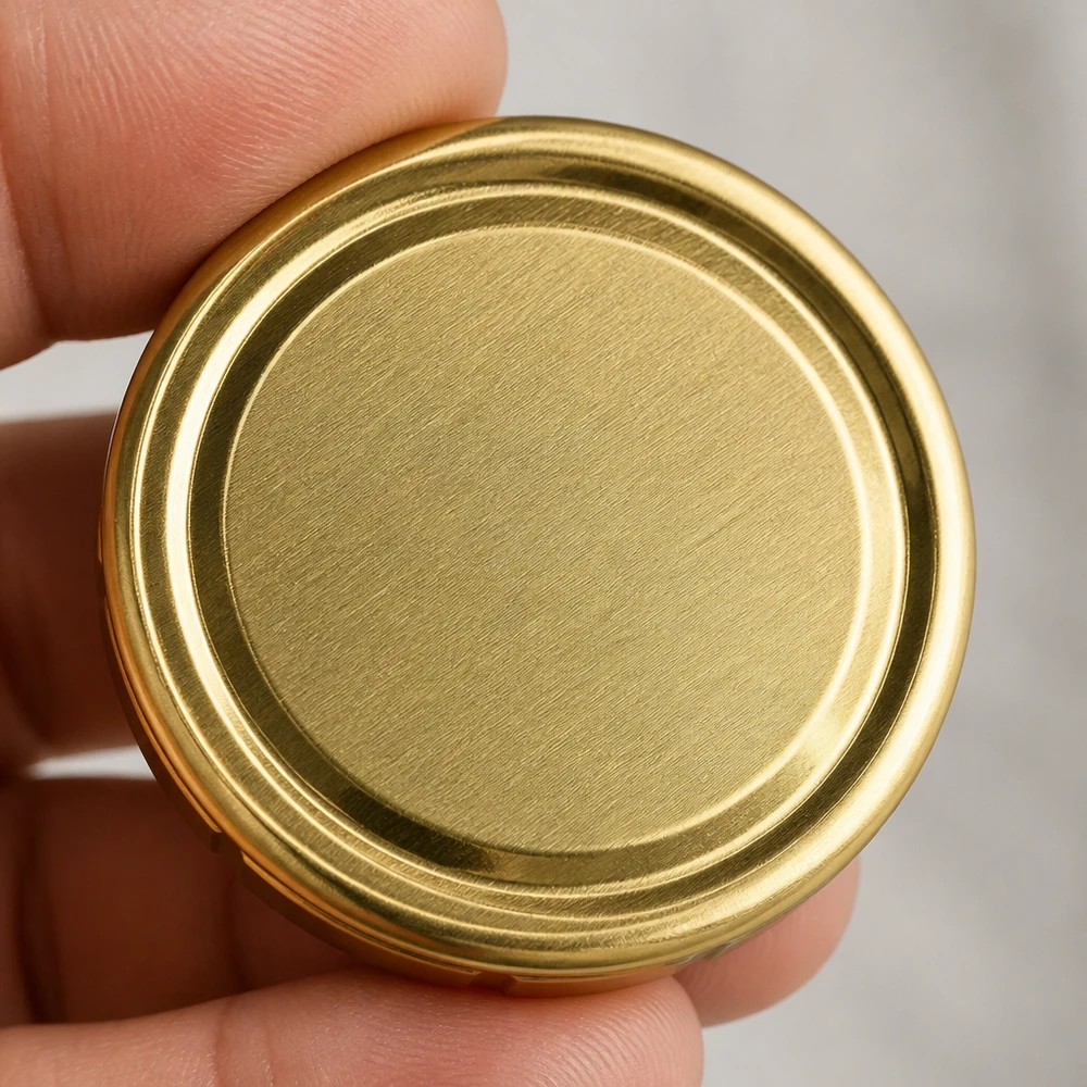 Strukturoberfläche goldener TO58 Einmachdeckel UNiTWIST unitemp BioSeal hitzebeständig
