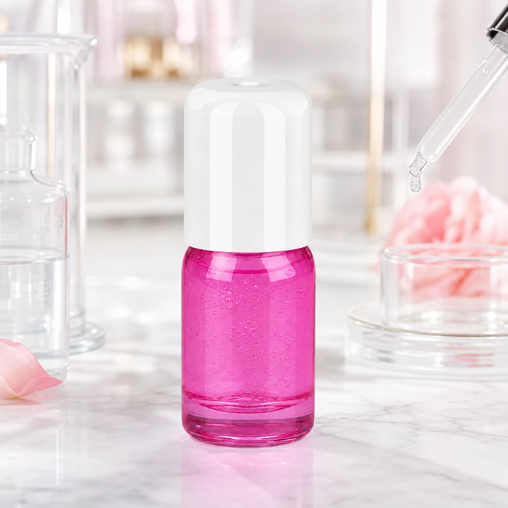 5ml Roll-On Flasche weiss Standard PurpleLine UT18/5 5ml Roll-On Flasche STD PurpleLine mit weissem Verschluss für DIY Kosmetik und Naturkosmetik