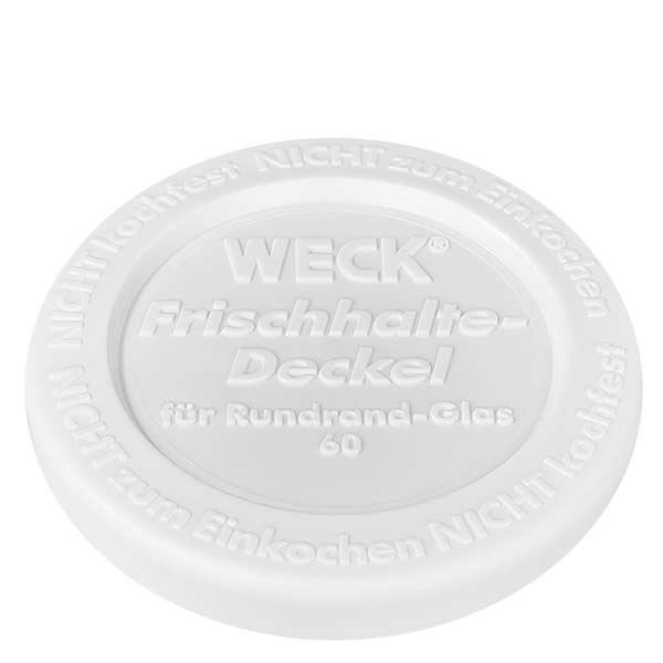 WECK Frischhaltedeckel RR60 WECK Frischhaltedeckel RR60 weiß transparent für Rundrand-Glas 60mm Durchmesser Einmachglas Zubehör
