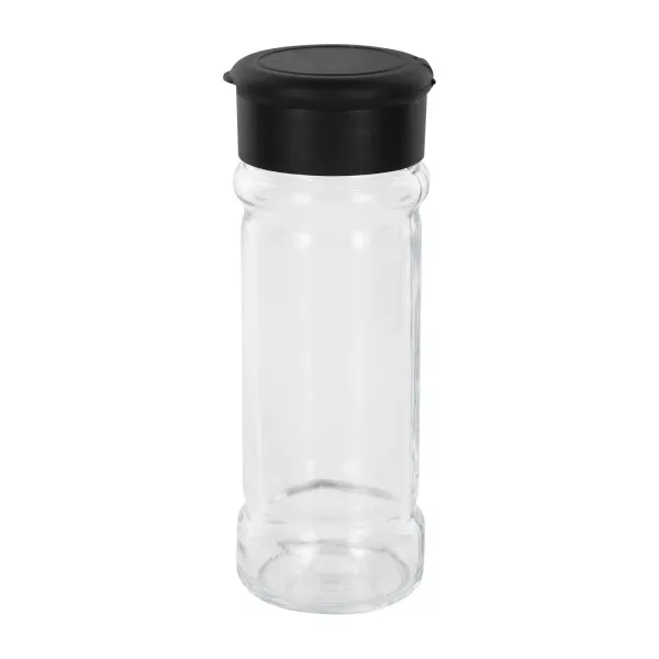 Salz-/Gewürzglas 100ml mit Streuer schwarz
