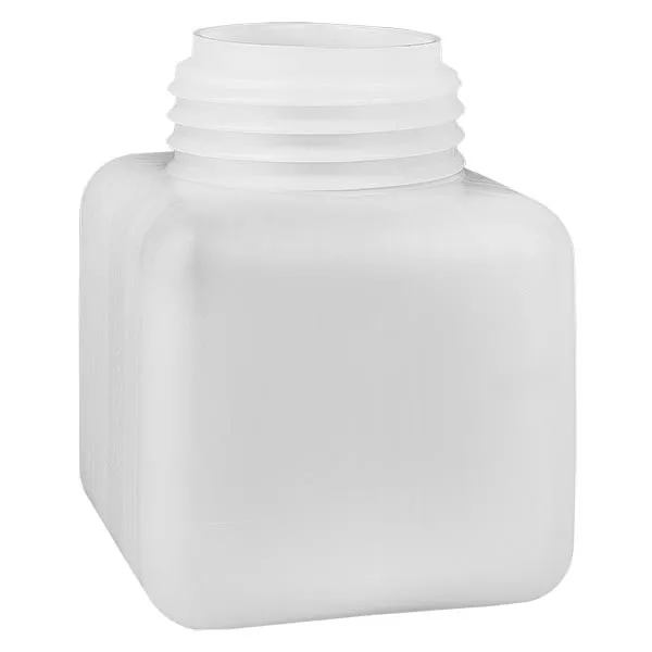 Chemiekalienflasche 500ml, Weithals aus PE-HD, naturfarbig