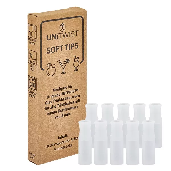 Softtips (10er Schachtel) für Trinkhalme UNiTWIST
