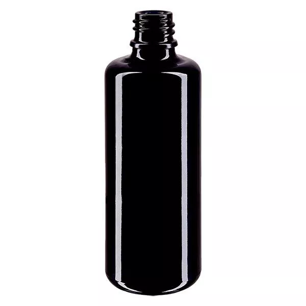Violettglas Flasche 50ml DIN 18 (Mironglas)