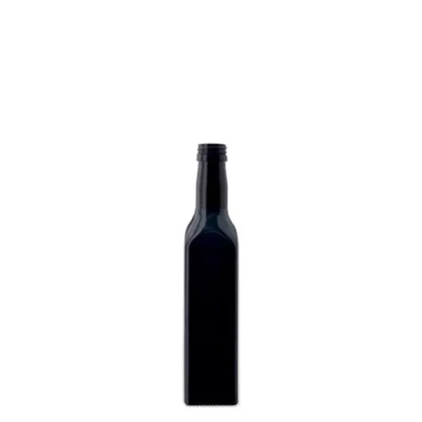 Ölflasche Violettglas 250ml eckig, UNI 31.5x24
