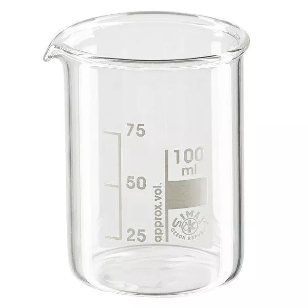 Becherglas 100ml Borosilikatglas, niedrige Form