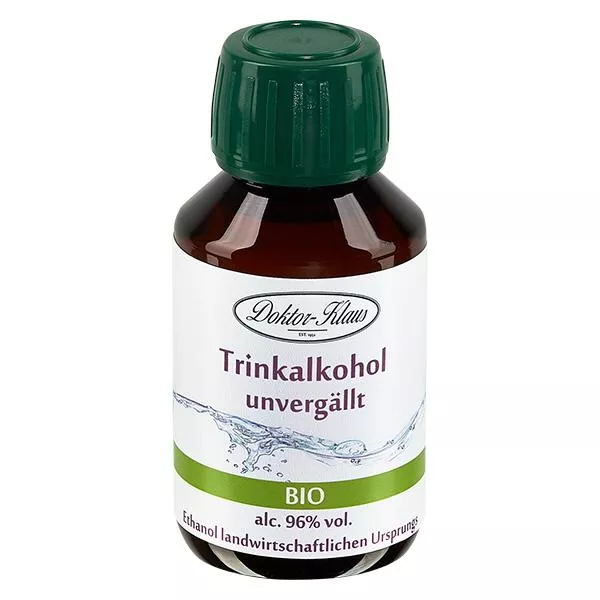 100ml Bio Weingeist (Trinkalkohol) 96% Doktor-K..