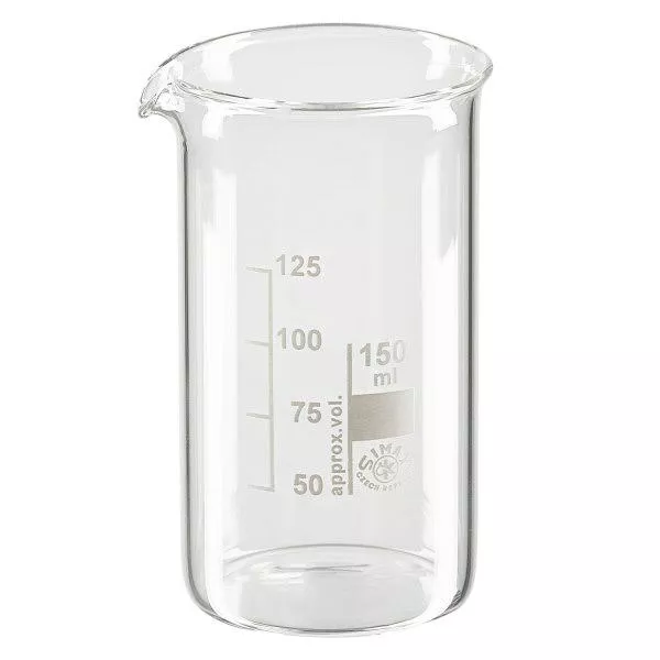Becherglas 150ml Borosilikatglas, hohe Form