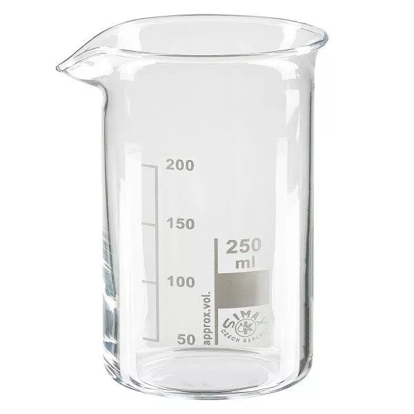 Becherglas 250ml Borosilikatglas, hohe Form