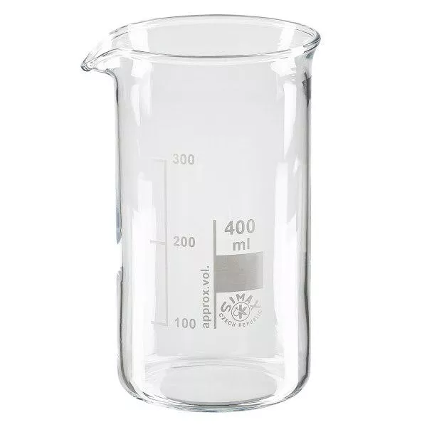 Becherglas 400ml Borosilikatglas, hohe Form