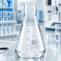 Weithals Laborkolben 200ml aus klarem Borosilikatglas für optimale Sichtbarkeit
