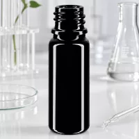 Hochglänzende Mironglas Flasche 10ml DIN 18 für hochwertige Öle und Essenzen