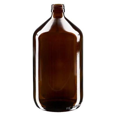 1000ml Medizinflasche braun, ohne Verschluss PP28 ApoGlas