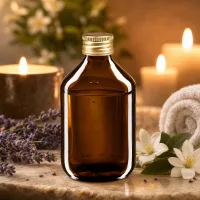 Pharmazeutische Glasflasche 300ml in dunklem Braun optimal für selbstgemachte Tinkturen