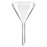 Wissenschaftlicher Glastrichter 60° Winkel 40mm Öffnung aus hochwertigem Kalk-Soda-Glas
