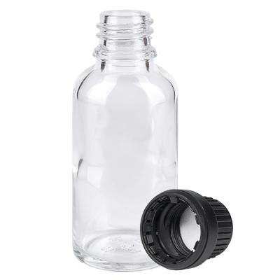 30ml Flasche 11mm Schraubverschluss schwarz Originalitätsverschluss ClearLine UT18/30