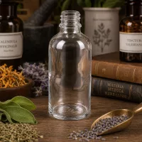 Professionelle 50ml Apothekerflasche ApoGlas für Labore Praxen und Heilpraktiker