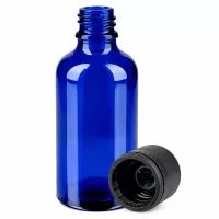 50ml Violettglasflasche mit Schraubdeckel ideal für Bachblüten und Essenzen