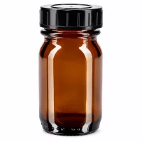 Hochwertige Braunglasflasche 30ml mit Schraubdeckel für Kosmetik und Pharmazie