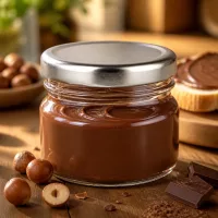 UNiTWIST 33ml Rundglas mit luftdichtem Silberdeckel perfekt für Schokoladenaufstrich