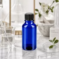 20ml Glasflasche mit schwarzem Verschluss STD Ausführung für pharmazeutische Zwecke