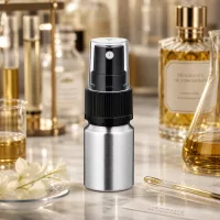 Robuste geschliffene Aluflasche 10ml - langlebige Metallverpackung mit präzisem Sprühmechanismus