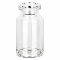 Transparente 10ml Glasvial Injektionsflasche mit Crimphals für Impfstoffe und Medikamente