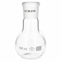 Kugelkolben 100ml Inhalt - robustes Glasgerät mit genormtem Schliffanschluss für das Labor