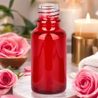 Traditionelle rote 20ml Apothekerflasche RedLine UT18/20 UNiTWIST im klassischen pharmazeutischen Stil