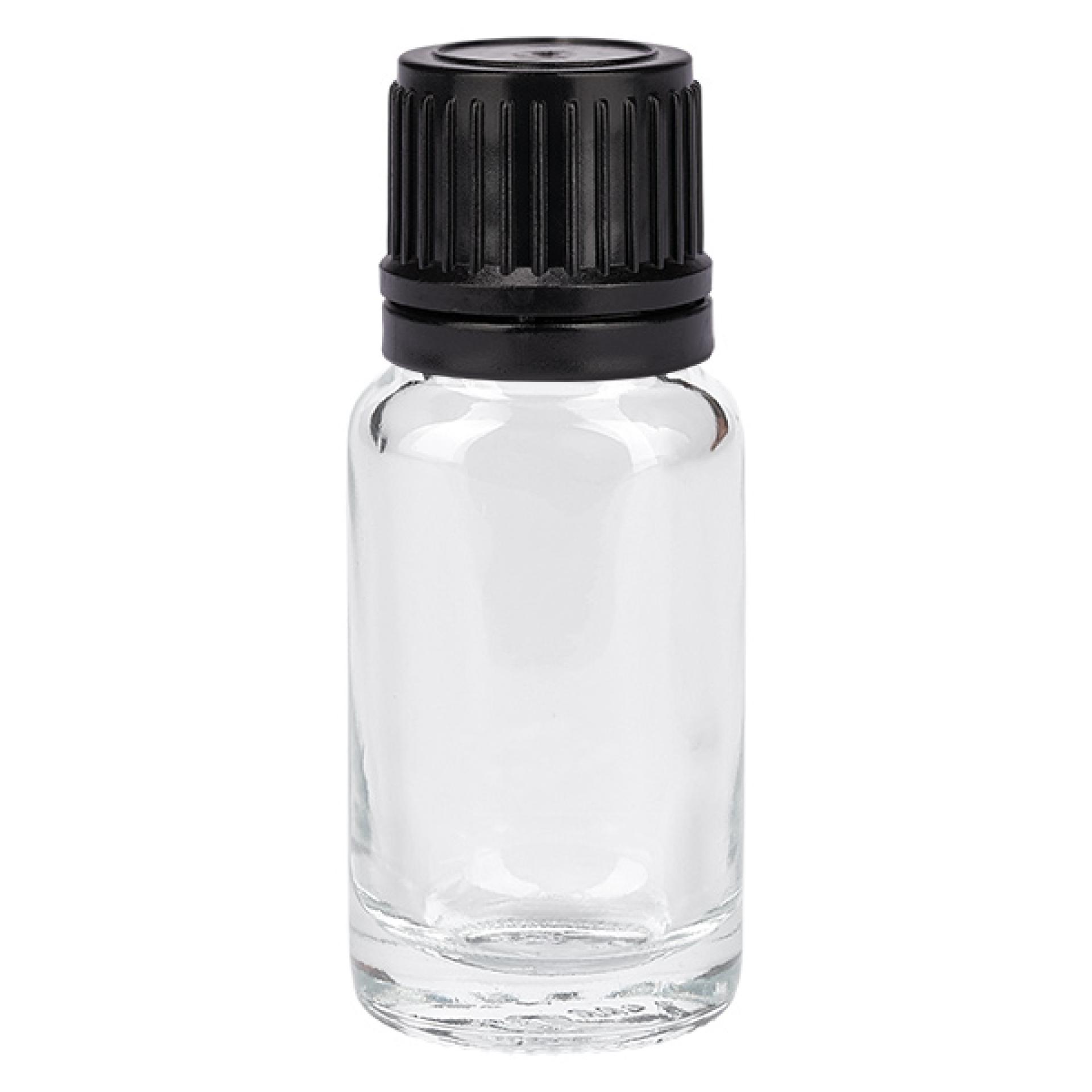 10ml Globuliflasche 8mm Giessring schwarz Originalitätsverschluss ClearLine U...