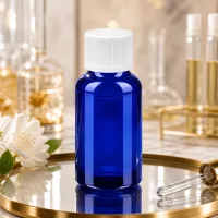 Robuste 20ml Kobaltblaue Glasflasche mit 18mm Hals für einfaches Befüllen medizinischer Produkte