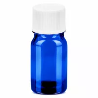 Handliche 5ml Flasche blaues Glas 11mm Öffnung perfekt für Reise und mobile Anwendung