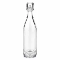 Elegante 50ml Glasflasche mit Bügelverschluss - transparent und vielseitig für Küche, Bar und Haushalt
