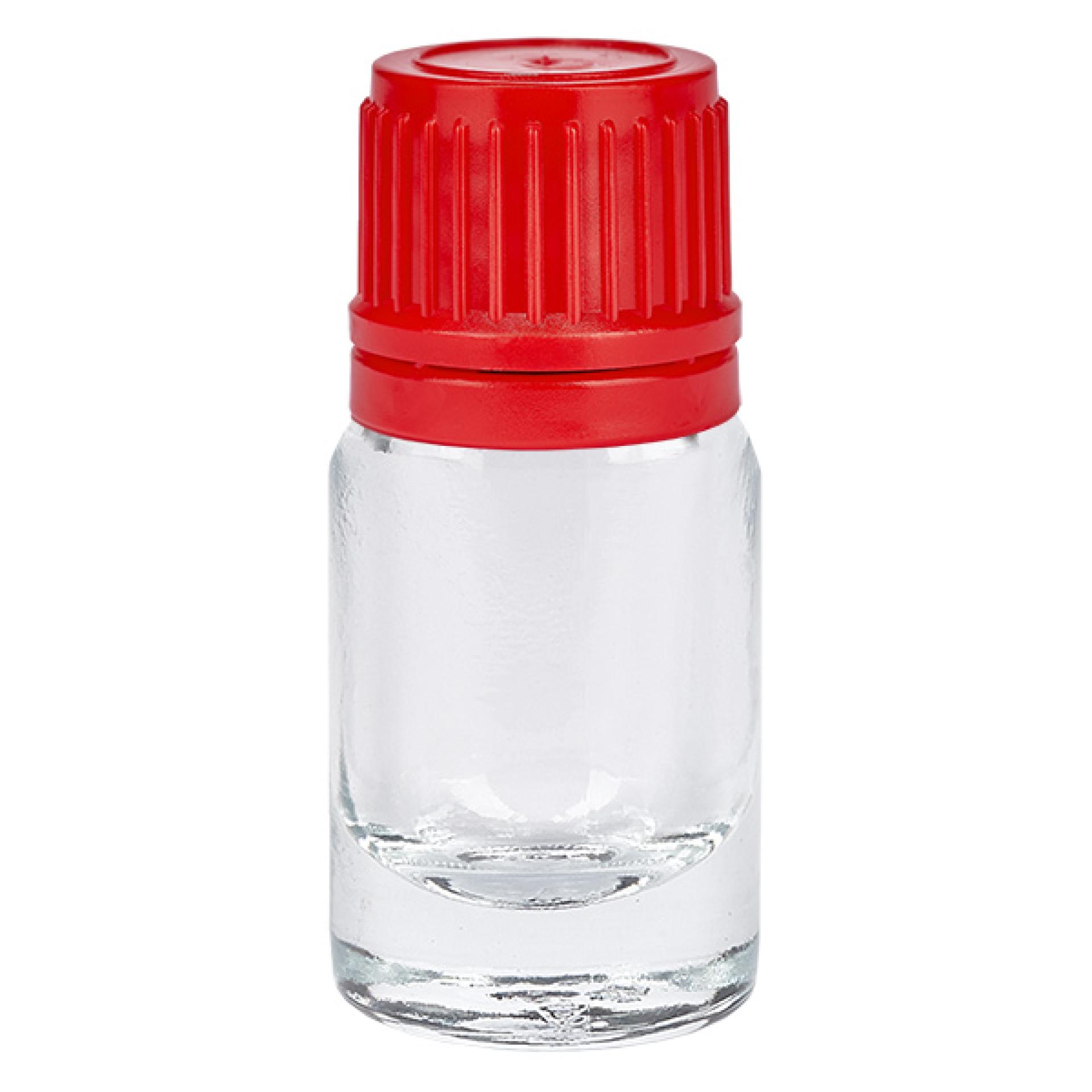 5ml Flasche 11mm Schraubverschluss rot Originalitätsverschluss ClearLine UT18/5