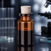 Kompakte Braunglasflasche 10ml mit Kork 11/14mm lichtgeschützte Lagerung von Naturextrakten