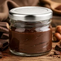 Miniaturportionsglas 33ml für Nougat-Creme mit silbernem Twist-Off-Deckel UNiTWIST