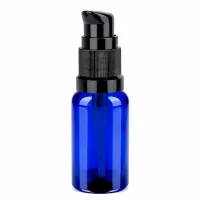 20ml Pumpflasche schwarz STD BlueLine UT18/20 - wiederverwendbare Flasche mit Pumpverschluss