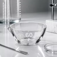 Präzisions-Abdampfschale 45ml Borosilikat mit Ausguss für exakte Messungen und Verdampfungen