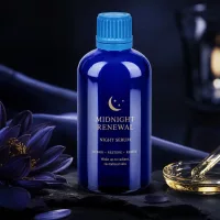 Wiederverwendbare 100ml blaue Glasflasche mit auslaufsicherem Schraubverschluss für Naturkosmetik