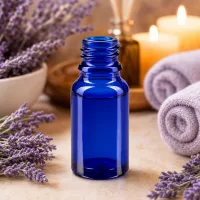 Hochwertige 10ml Apothekenflasche blau für professionelle Aufbewahrung von Wirkstoffen