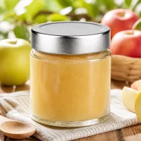 Kompaktes 135ml Schraubglas UNiTWIST mit silbernem Twist-Off-Deckel für Marmelade und Fruchtmus