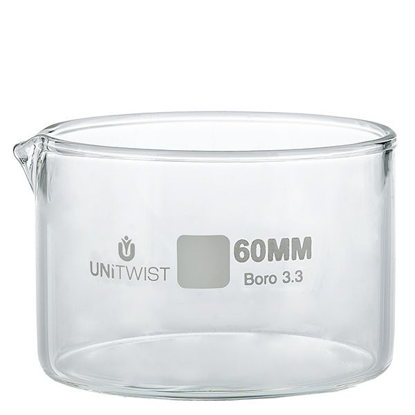 Kristallisierschale ø60mm Borosilikatglas UNiTWIST