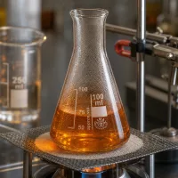 Robuster 100ml Erlenmeyerkolben Enghals mit breiter Basis für sichere Aufbewahrung im Laborständer