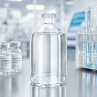 Laborgerechte Glasflasche 100ml für Injektionslösungen mit hoher chemischer Beständigkeit