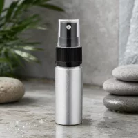 Korrosionsbeständige 20ml gebeizte Aluflasche mit schwarzem Sprühkopf für langlebige Nutzung