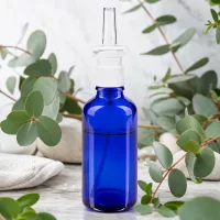 Professionelle Nasensprayflasche 50ml Kobaltglas mit präziser Sprühdüse für Apotheken