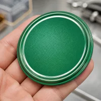 Einfarbig grüner Schraubdeckel 82mm BasicSeal TO82 mit silbernem Rand UNiTWIST