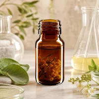 Braune 30ml Apothekerflasche aus stabilem Glas mit genormtem PP28 Gewindeanschluss