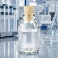 Wiederverschließbare Klarglasflasche 20ml mit Korkstopfen für Parfüm Kosmetik und Laborchemikalien